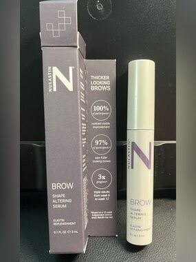 Nulastin Brow Shape Altering Serum - Thicker Brows. Natural Taupe. Retail 84.00